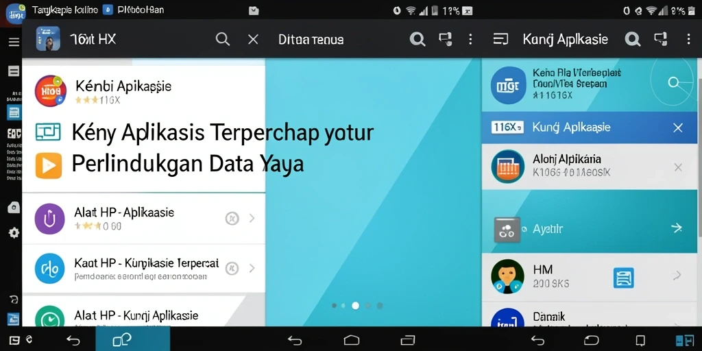 Tampilan antarmuka 116X yang sederhana dan elegan untuk kunci aplikasi.