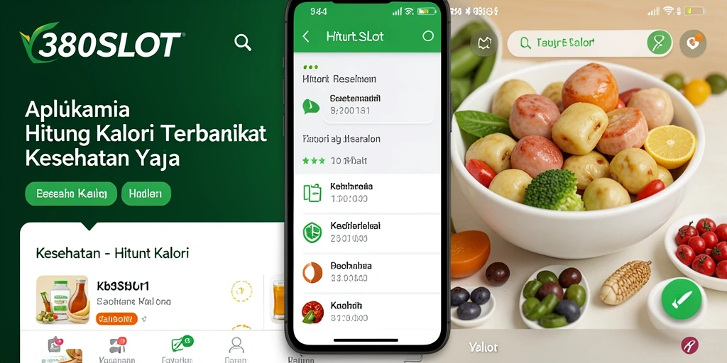 Antarmuka aplikasi 380SLOT yang menarik untuk menghitung kalori.