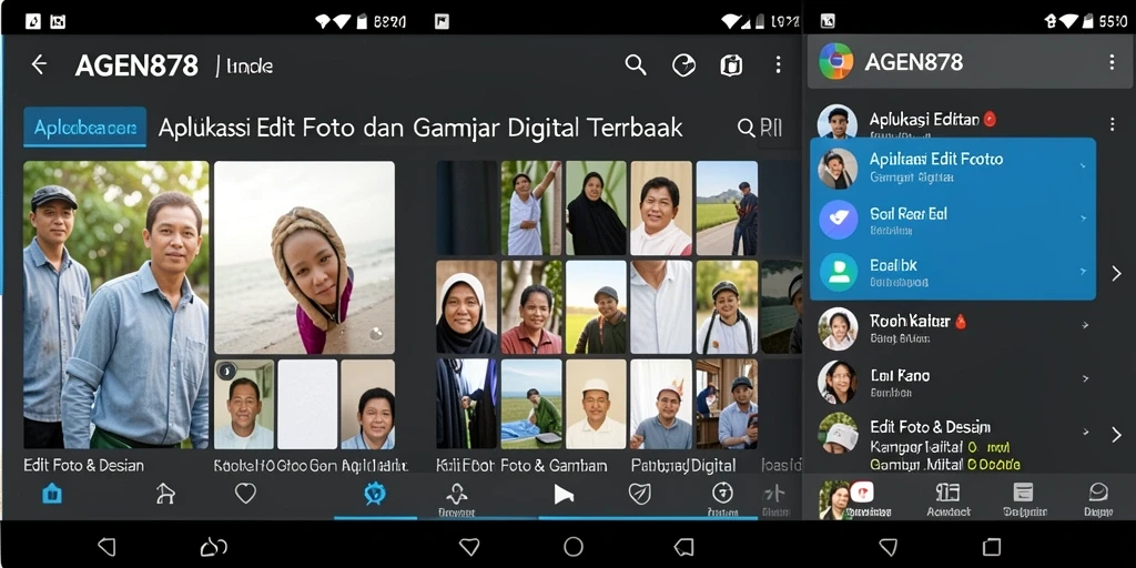 Antarmuka pengguna AGEN878 yang menarik dan fungsional untuk pengeditan foto.