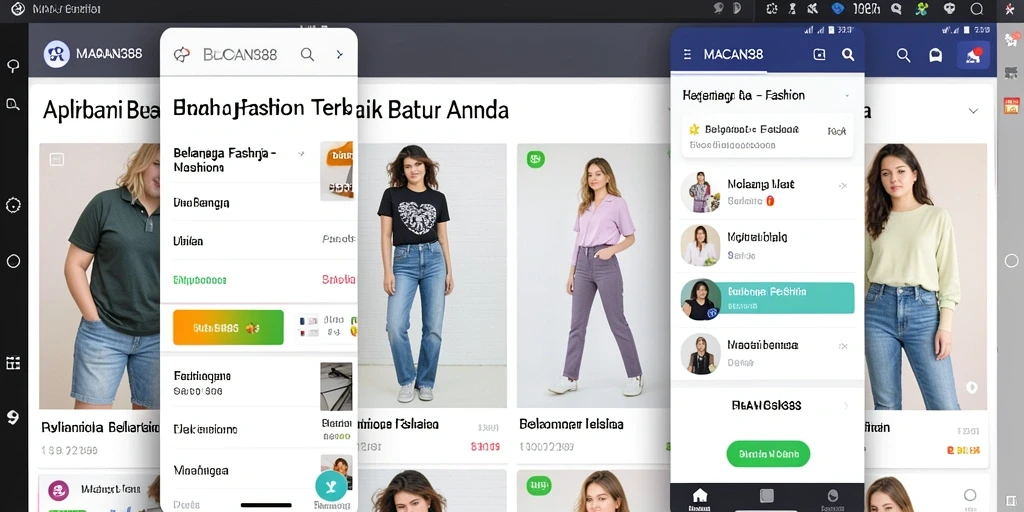 Tampilan antarmuka pengguna dari aplikasi MACAN388 yang modern dan mudah digunakan.